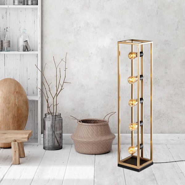 Gulvlampe Kafes 13745 - Guld