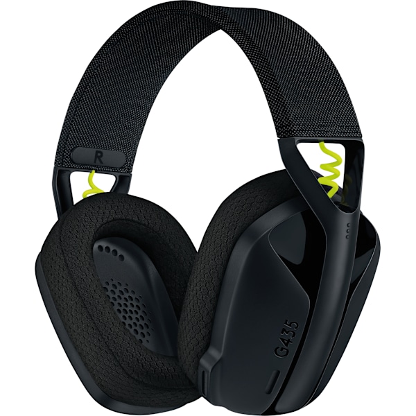 Logitech G435 Lightspeed - trådløst gaming headset, sort