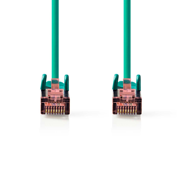 CAT6 Verkkokaapeli | RJ45 uros | RJ45 uros | S/FTP | 1.00 m | Pyöreä | LSZH | Vihreä | Kirjekuori