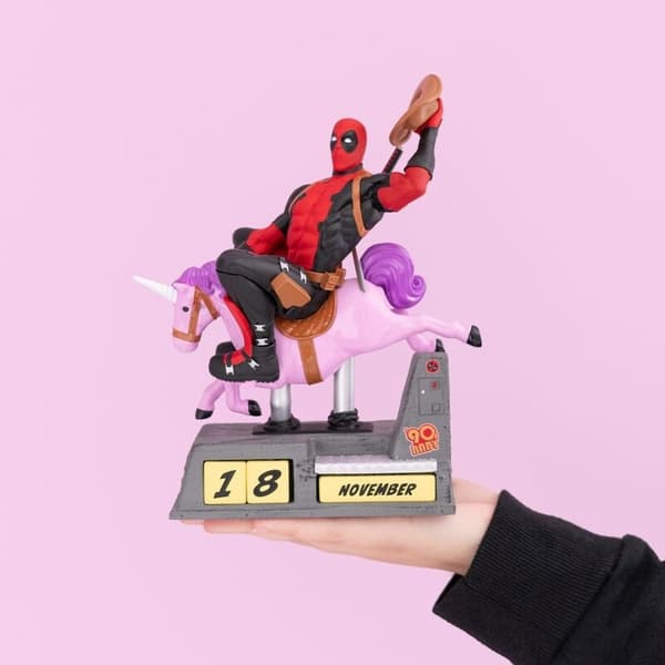 Deadpool 3D evigvarende kalender til brug året rundt