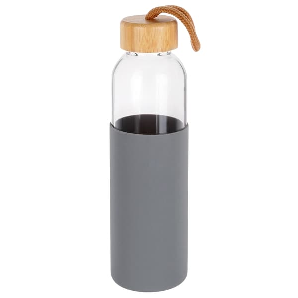Lasinen vesipullo silikonikuorella 500 ml