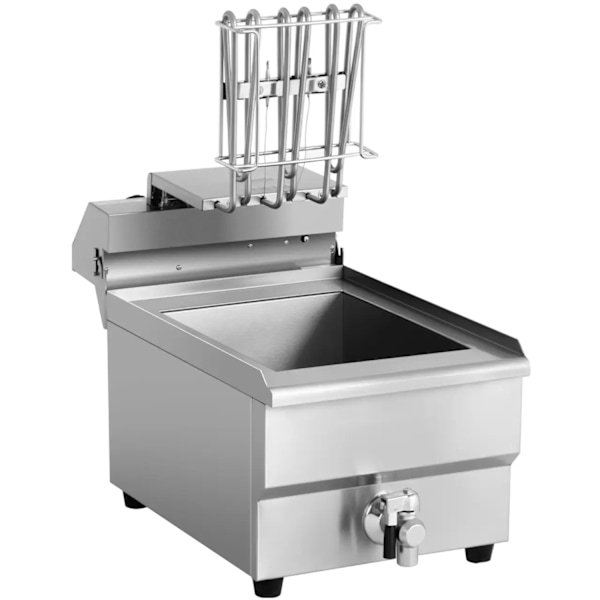 Justerbar elektrisk fritös med avloppskran 400 V 6000 W 16 l