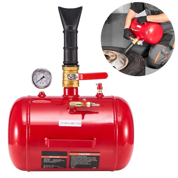 Luftdækperlesæde, 5 gallon, 87–116 PSI perlesprøjte