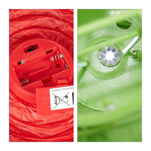 Färgglada LED-lyktor 10 st
