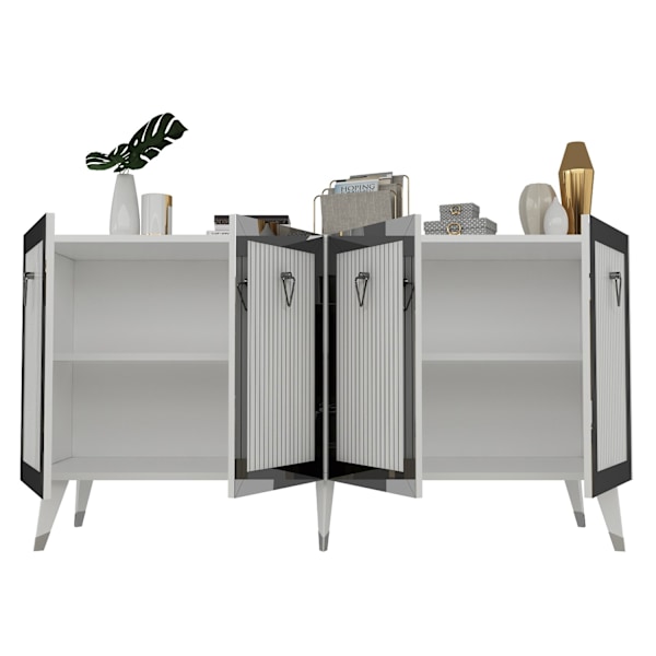 Konsol bar - Vit, Silver