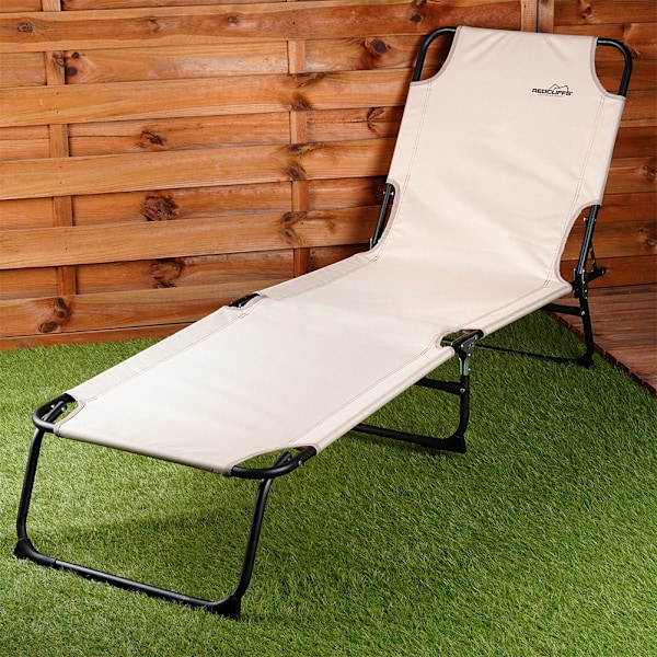Sammenklappelig haveseng beige