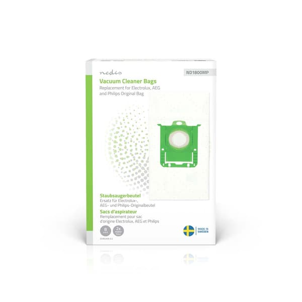 Dammsugarpåsar, syntetiska, 8-pack, passar Electrolux