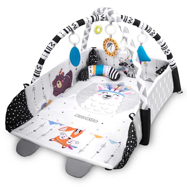 Interaktiv og lærerig legemåtte 110 x 100 cm Boho Ricokids