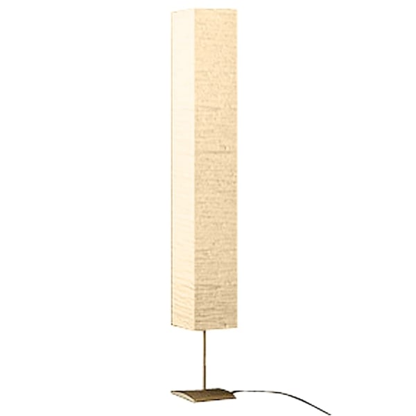 Lampada da terra con stelo in acciaio 170 cm beige