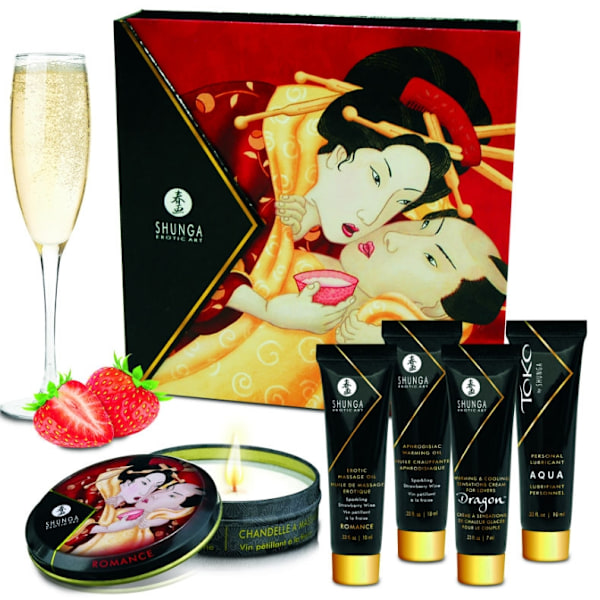 Shunga - Salainen Geisha Mansikka ja Cava Kit