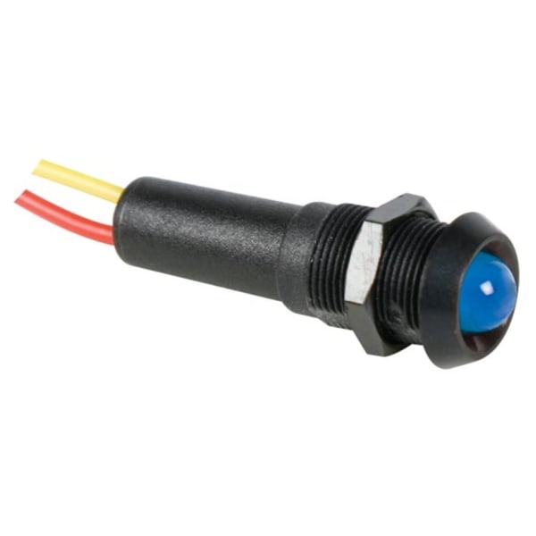 Led Lampe 12V Blå - Sort Hus