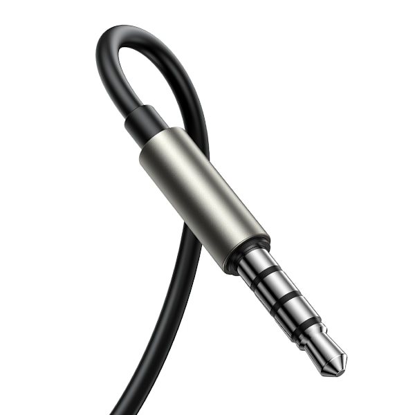 Kablede in-ear hovedtelefoner med stærk bas HiFi Wired Series JR-EW03 mørkegrå