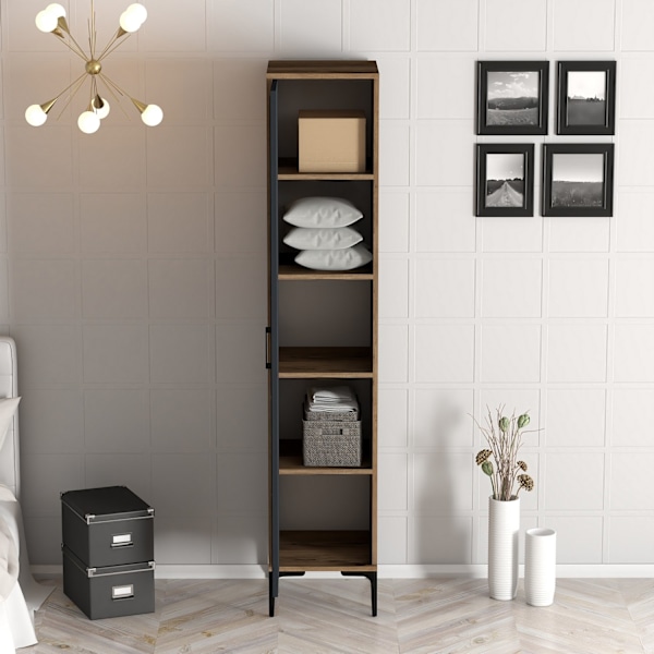 Garderobe Kumsal P - Valnød, antracit