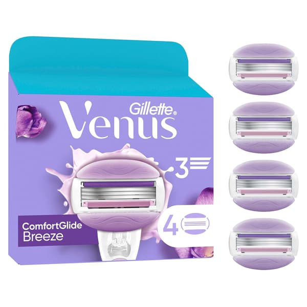 Rakblad för kvinnor, ComfortGlide Breeze, 4-pack