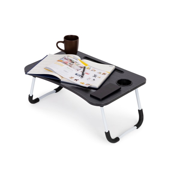 Laptop stativ til sengebord 60x40cm - Sort