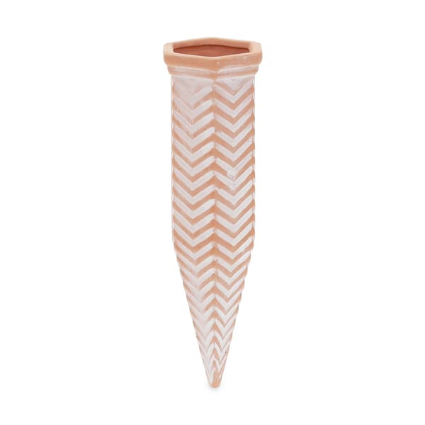 Sæt med 4 Clay Watering Spikes Zig-Zag