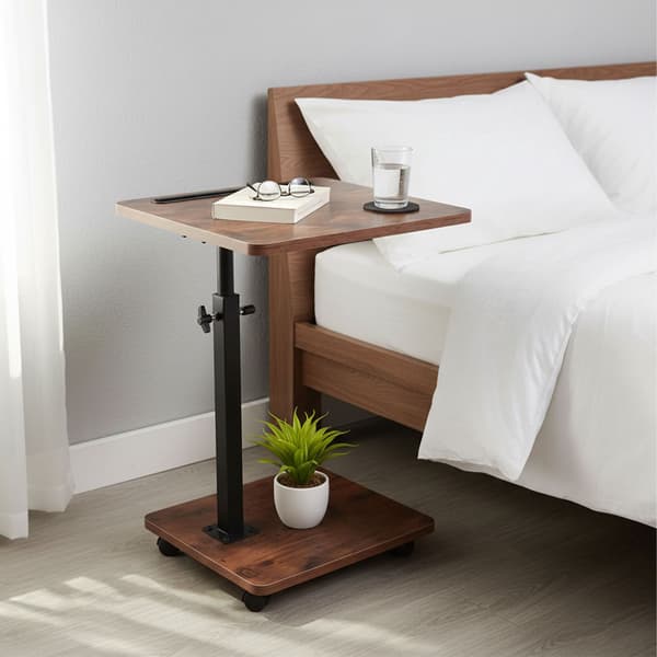 Højdejusterbart sidebord med tabletholder