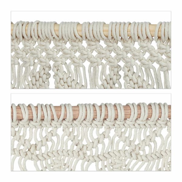 2 kpl Macramé-seinävaatteita