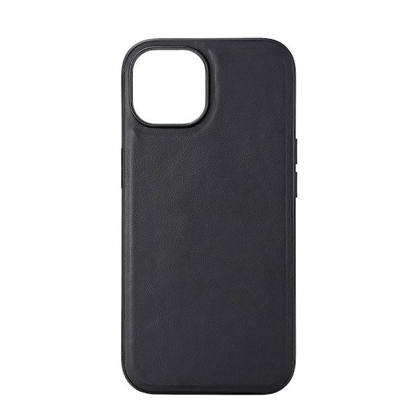 BUFFALO Takakansi Nahka Mag Series iPhone 15 Musta