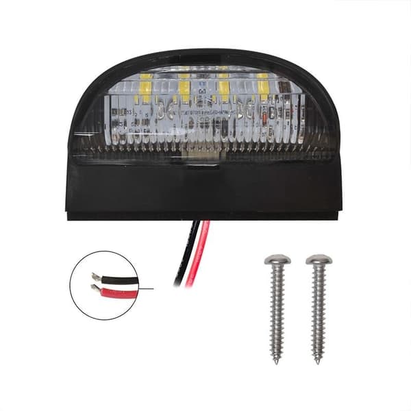 Nummerskyltslampa 72x50mm 4LED