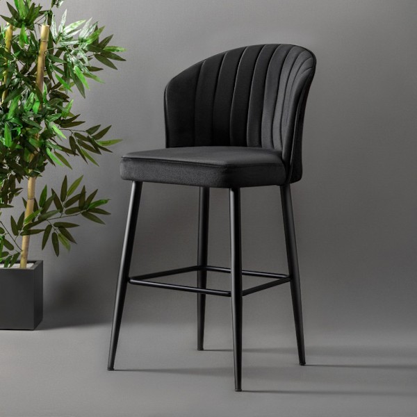 Barstolsset (2 delar) Rubi - Svart