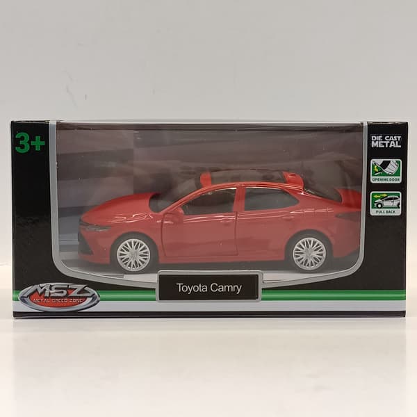 Toyota Camry støbt modelbil i skala 1:43, pullback-funktion