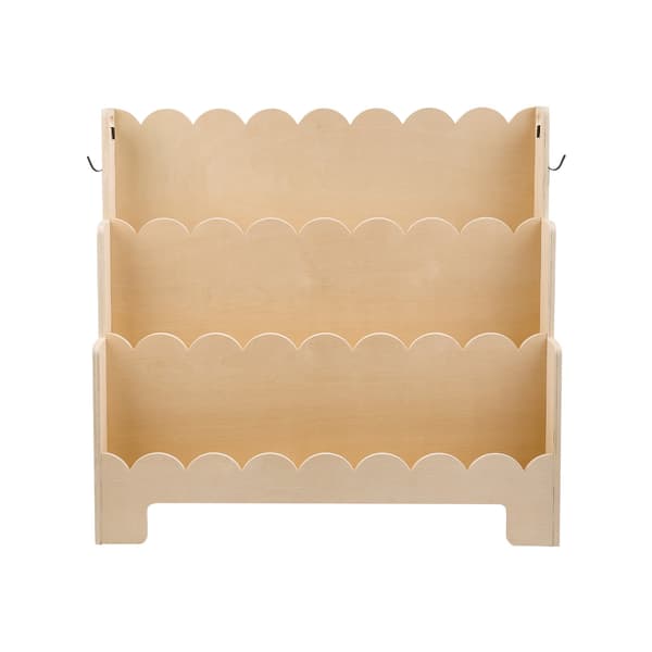 Montessori bogreol, 3-lags frontvendt, kroge