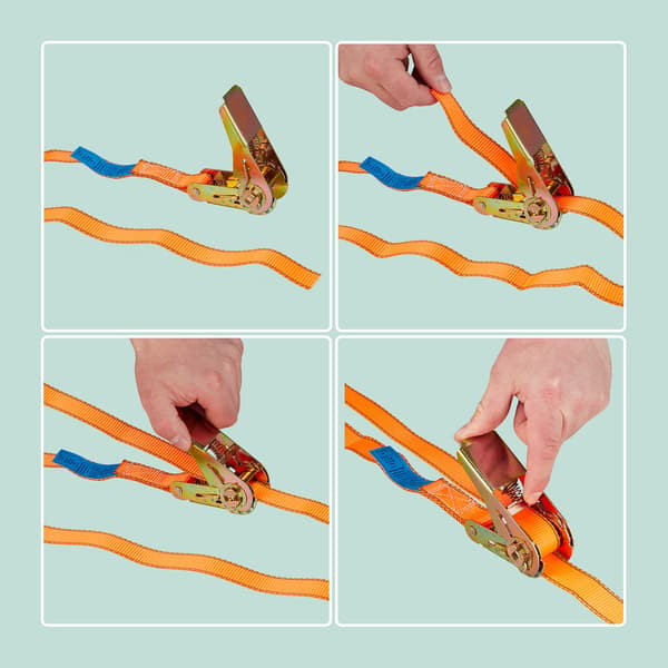 Spärrbandsset, 4-pack, rivsäker polyester