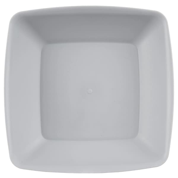 Grå soppskålar i plast, 17,5 cm, 500 ml, set om 6