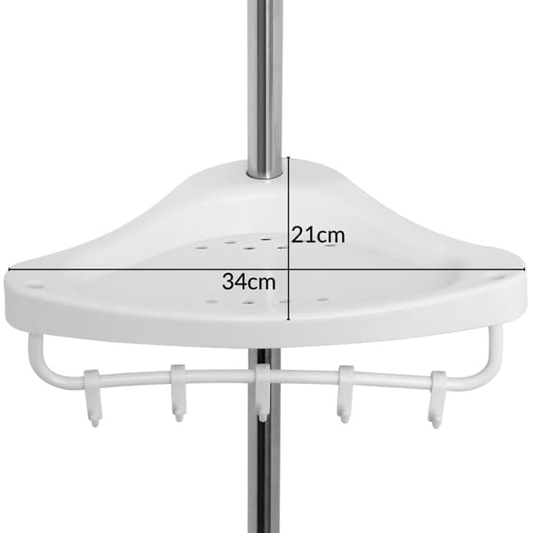 Teleskopisk brusestativ, rustfrit stål, justerbar 92-306 cm