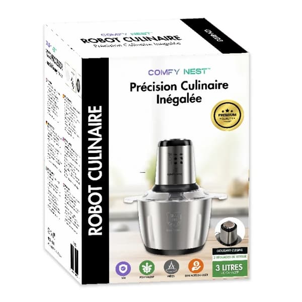 Comfy Nest CN-BLD3: 1000W multifunktionel foodprocessor - 3L