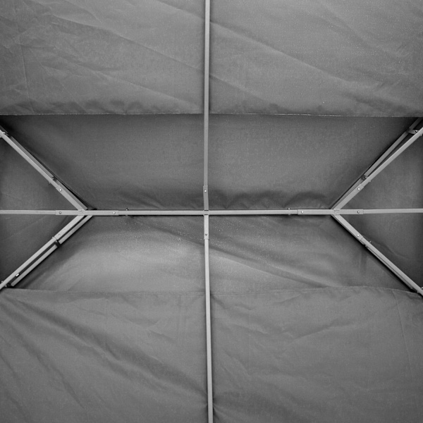 Replacement Roof Gazebo Tak För Garden Gazebo, Polyester, 3X4M, Ljusgrå