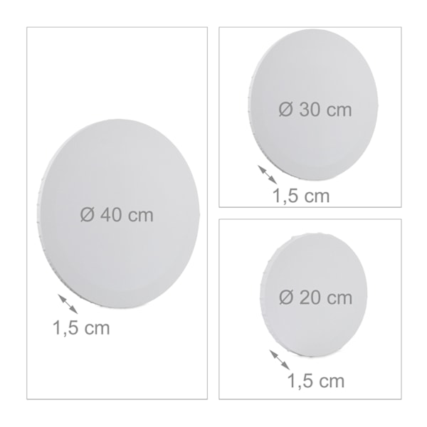 Canvas pyöreä 6 kappaleen setti