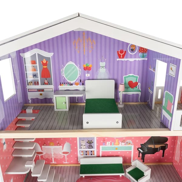 Kruzzel Dockhus Stort Dockhus 114 cm 114 cm
