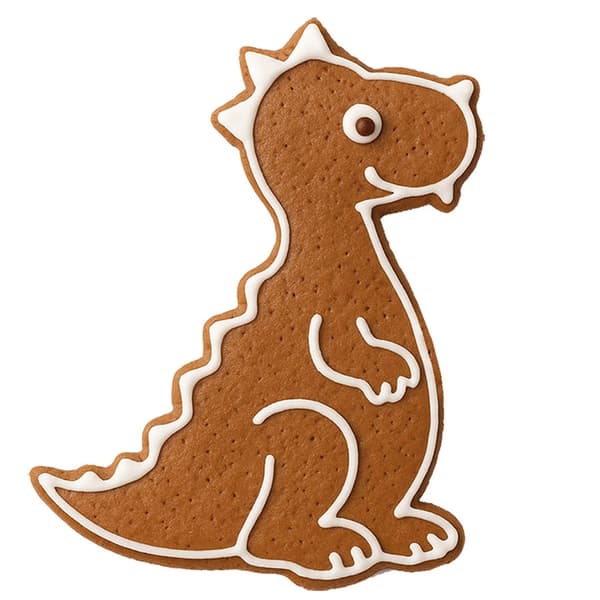 Dinosauriekakutform, rostfritt stål, 6,5 cm