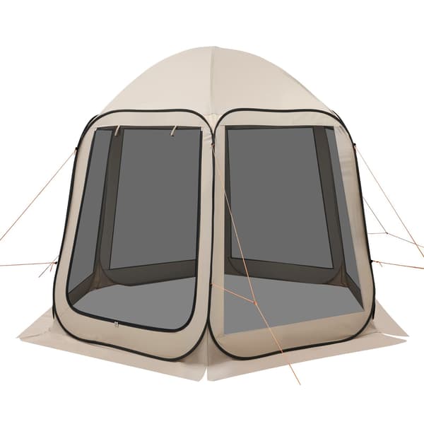 Pop-up-teltta, 4–8 hengelle, beige