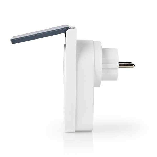 SmartLife Smart Plug | Wi-Fi | IP44 | Effektmåler | 3680 W | EU stik / Type F (CEE 7/7) | -30 - 40 °C | Android™ / IOS | Grå / Hvid | 1 stk.
