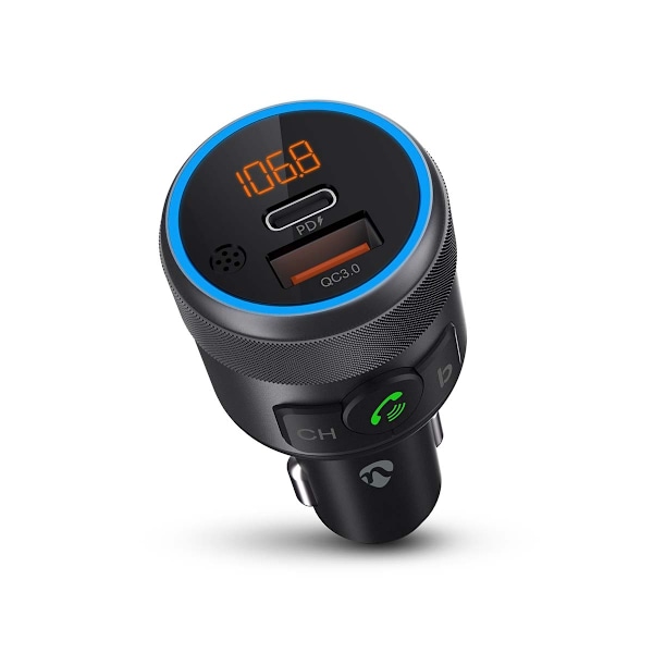 Bil Audio FM-sender | Fixed | Håndfri opkald | 1 " | Amber skærm | Bluetooth® | PD 18 W / PD 24 W | Hurtig opladning | Bass Boost | Google Assistant /