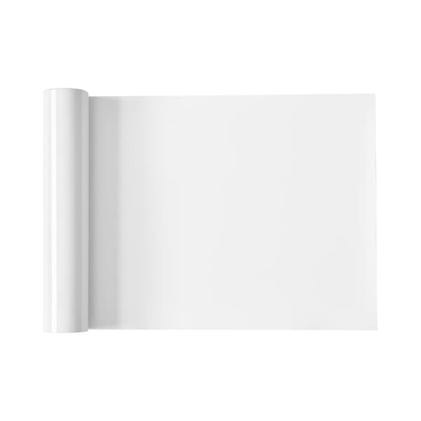 Värmeöverföringsvinylrulle, blank vit, 30 cm x 7,5 m