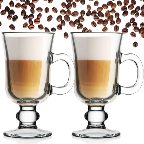 Coffee latte lasit 230 ml 2 kpl.