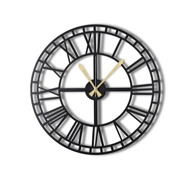 Dekorativ väggklocka i metall WATCH-038