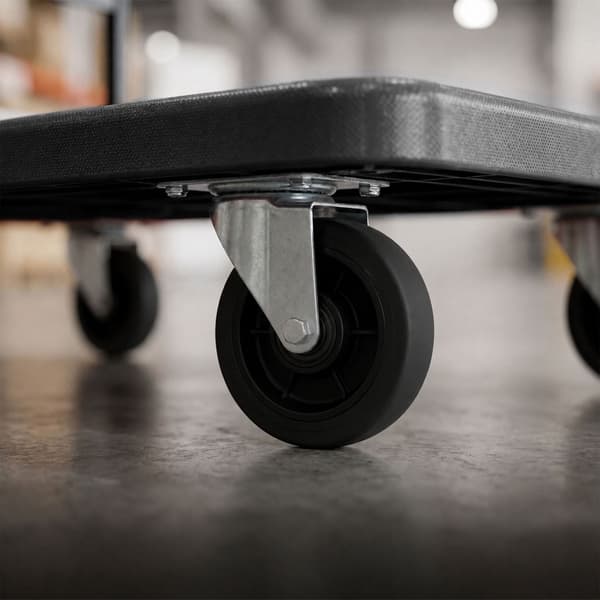 Sammenklappelig platformsvogn, 300 kg kapacitet – sort