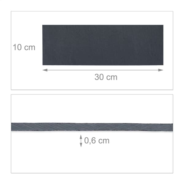 6 kpl liuskekivilaattoja 30 x 10 cm