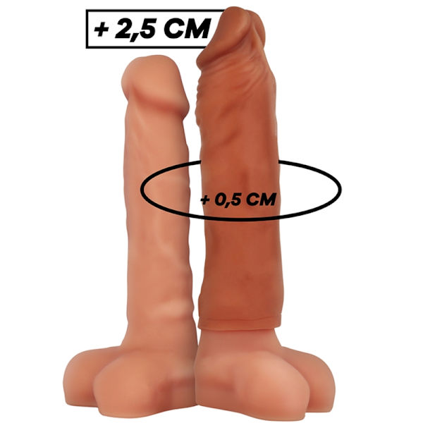 Virilxl - Nestemäinen silikoni V5 ruskea peniksen pidennys