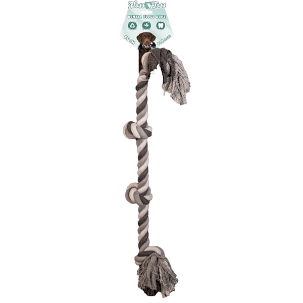 Floss Toss Dental Rope 4 Knop 85 cm
