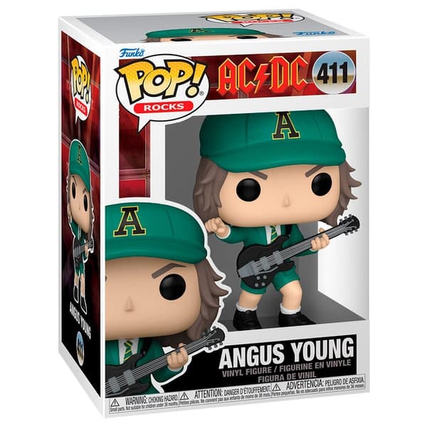 AC/DC Angus Young Pop Figur, samlerobjekt vinyllegetøj