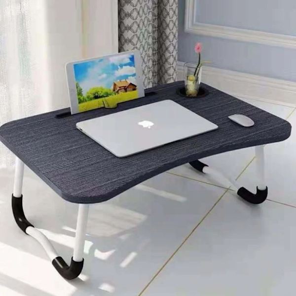 Herzberg HG-04173: Sammenklappeligt skrivebord med kop- og tabletholder