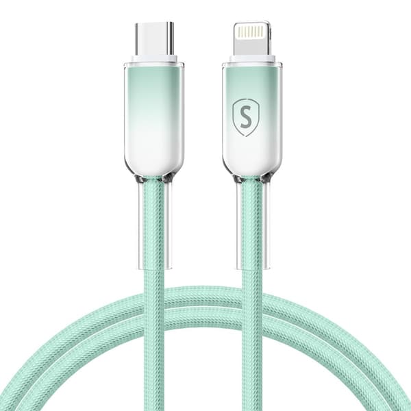 Sign Dynamic Series USB-C til Lightning-kabel 2.4A, 1M - Grøn