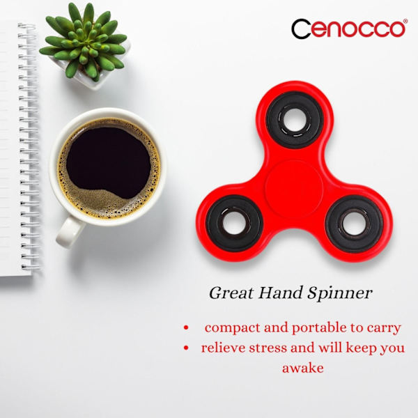 Cenocco sæt med 6 sensoriske fidget spinner-legetøjsgenstande