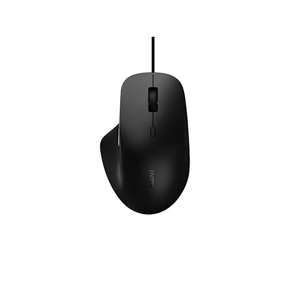 RAPOO Mouse N500 Silent Wired USB Musta musta